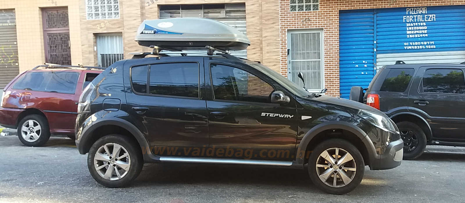 Renault Sandero Stepway Bagageiro maleiro de teto aluguel
