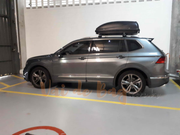 Bagageiro de teto para ampliar o espaço do Tiguan Allspace 7 lugares