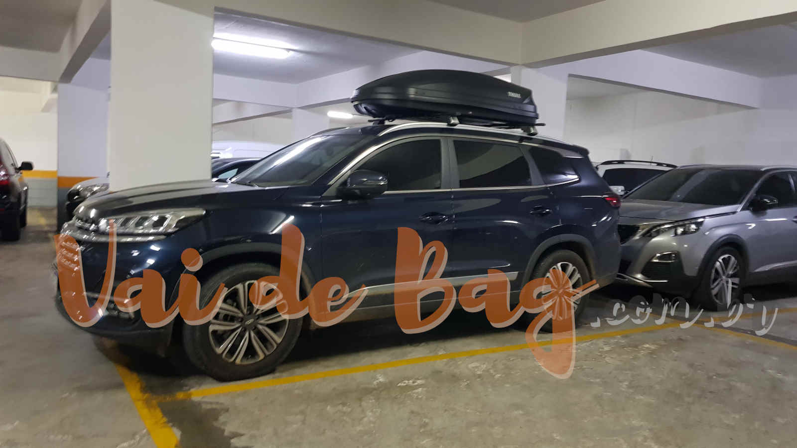 Bagageiro de teto Tiggo 8 aumentando o espaço para viagens